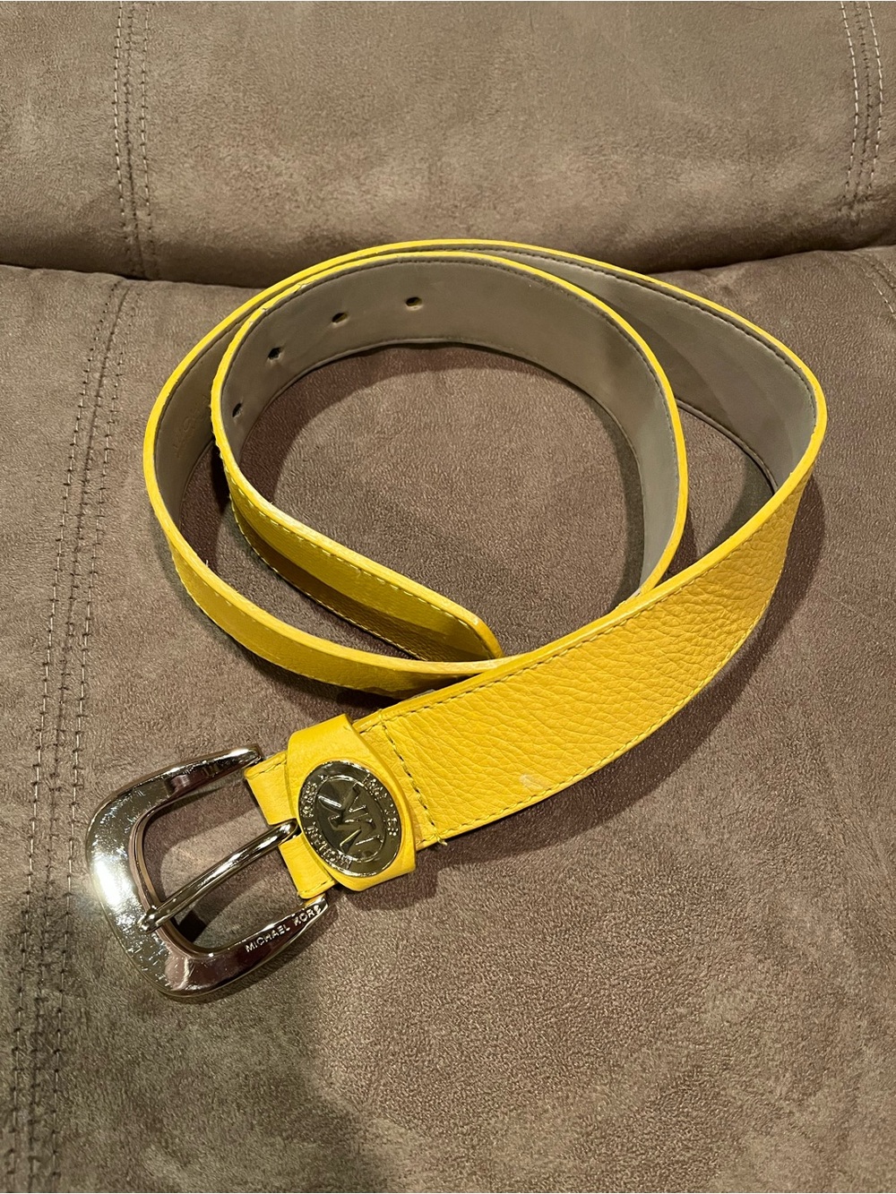 Michael Kors Yellow Leather Women's Belt